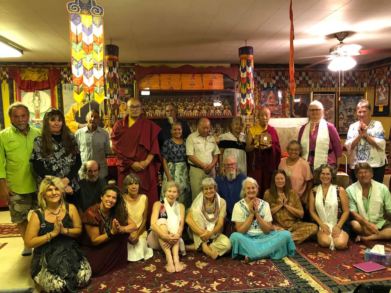 Sangha with Kalu Rinpoche